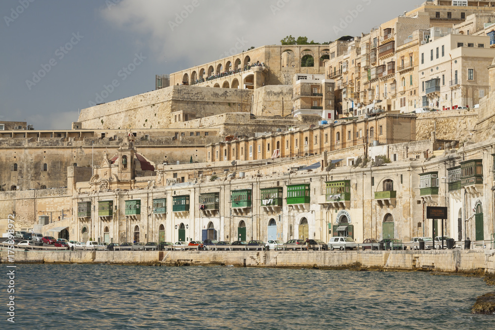 Malta, Valletta, Upper Barrakka Gardeens and Waterfront