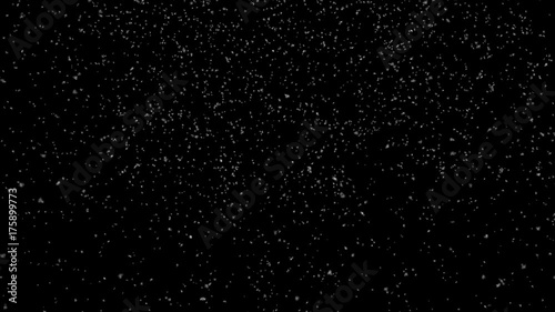 Snow Falling Slow - Wide Shot - Seamless Loop - Alpha Channel