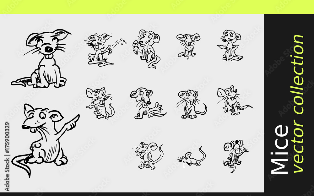 Muizen vector collecte Muizen vector collecte