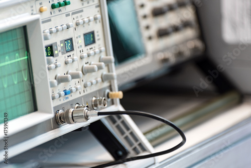 Tableau sur toile Modern digital measuring instruments. High-frequency equipment.