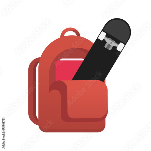 School bag vector illustration