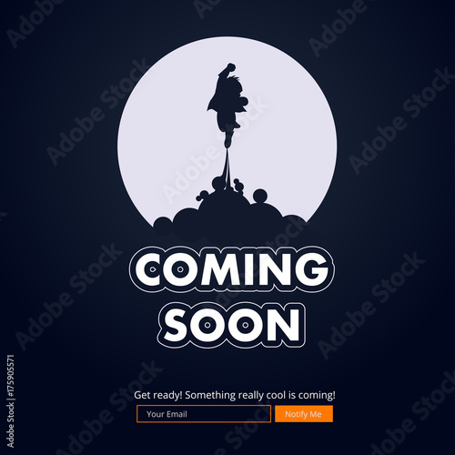 Coming Soon Website Template. Coming Soon Landing Page Design. Coming soon page for a new website. We are Launching Soon – Illustration