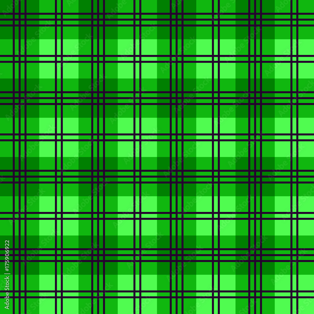 Fototapeta premium Colorful seamless and checkered tartan pattern with stripes and squares - Eps10 vector graphics and illustration