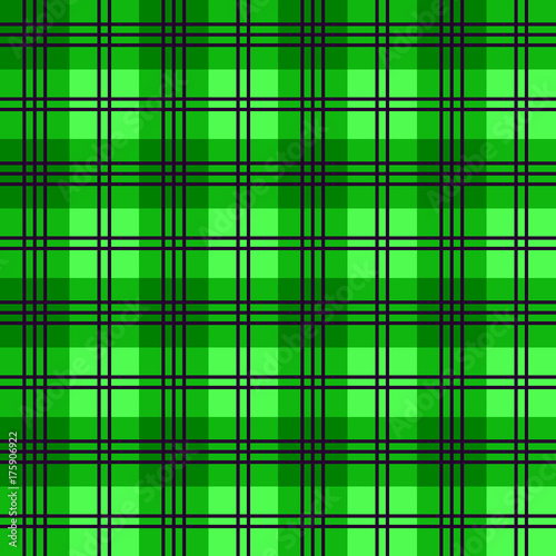 Colorful seamless and checkered tartan pattern with stripes and squares - Eps10 vector graphics and illustration