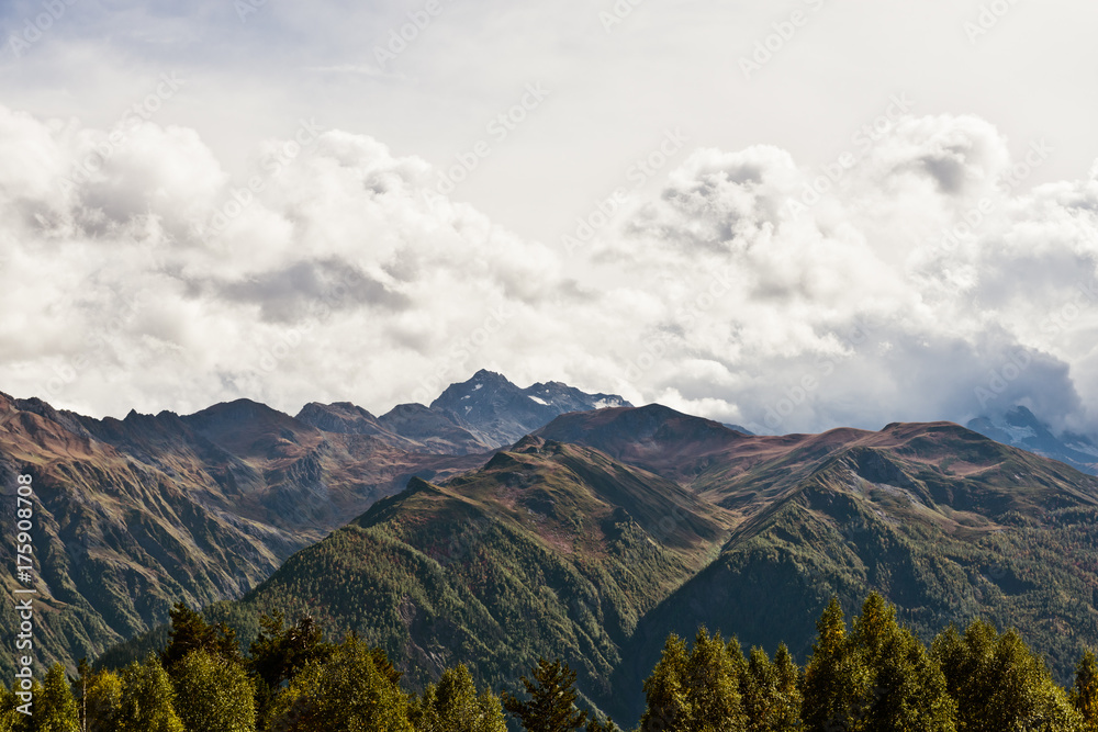 Fototapeta premium caucasus mountain landscape in Georgia