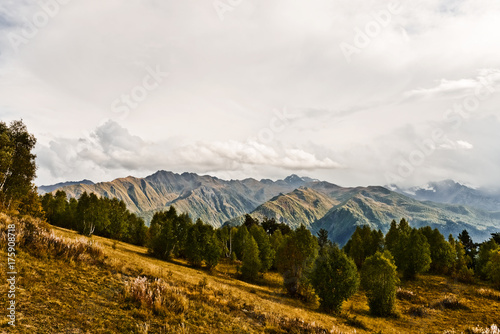 caucasus mountain landscape in Georgia