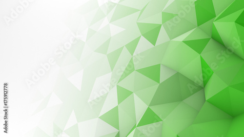Green white gradient polygo...