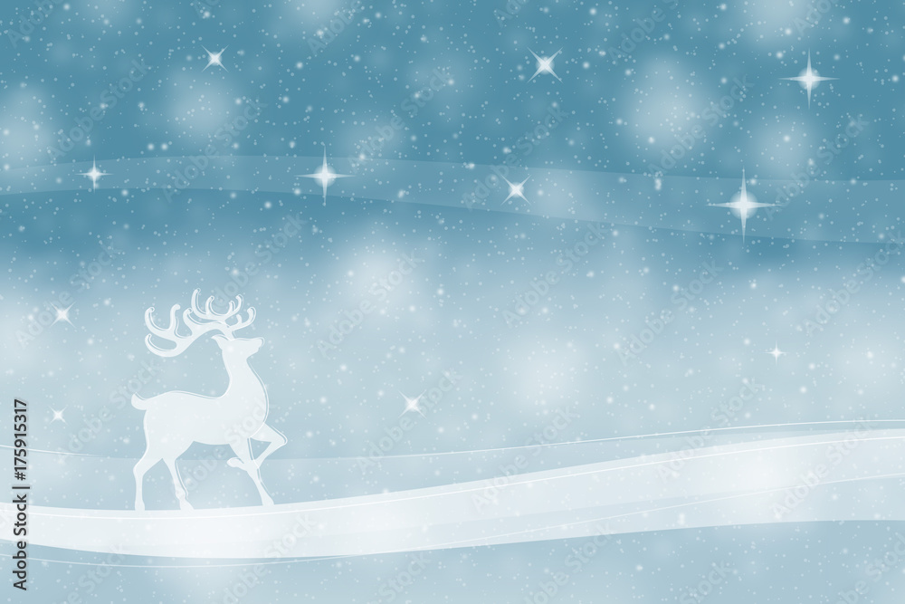 Reindeer christmas background