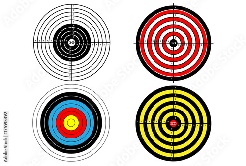 Set targets for shooting practice