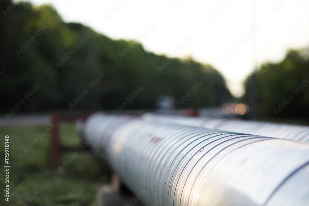 pipes on the street from the pipeline pipes on the street from the pipeline