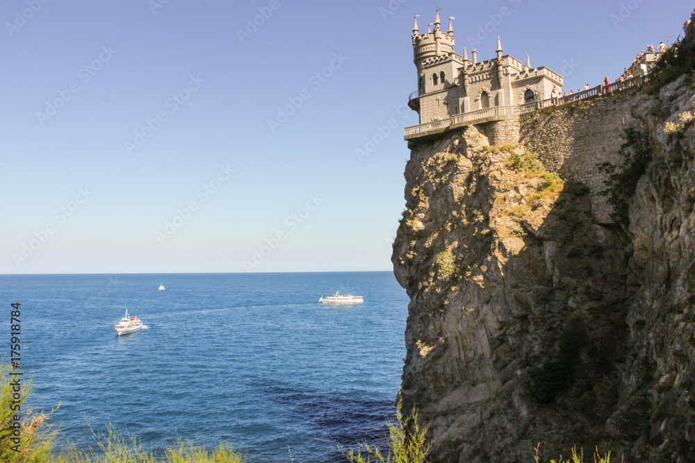 Castle over the sea.