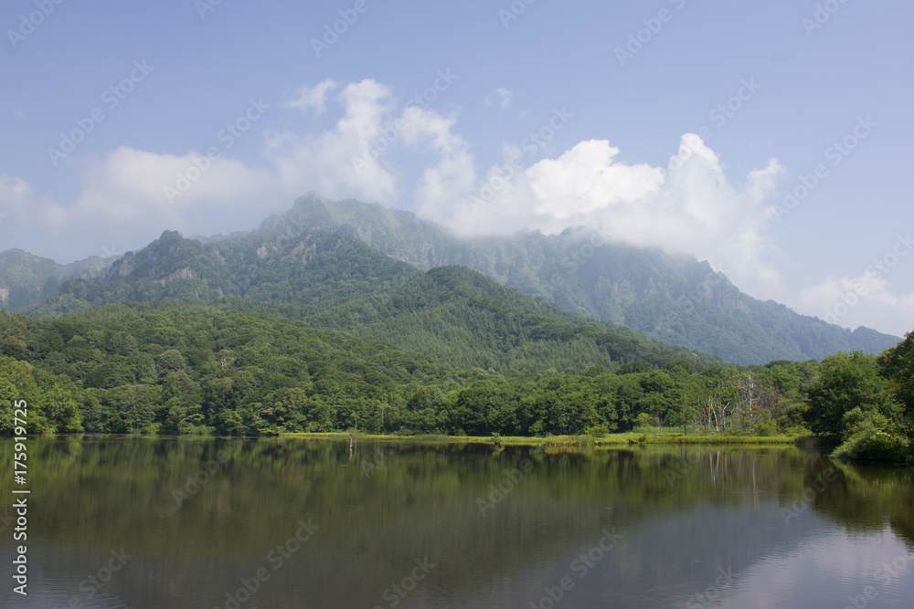 Cloudy Mountain and Pond