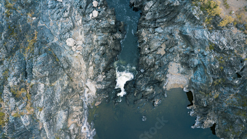 The Gorge River in Heifer Station, New South Wales shot from above.