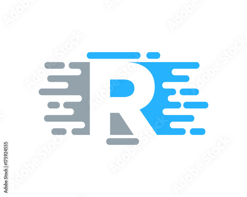 R Letter Paint Color Icon Logo Design Element  © Nizwa Design
