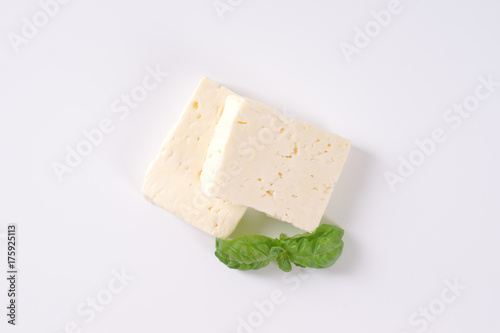 Canvas Print fresh feta cheese