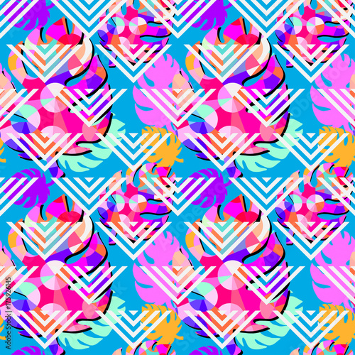 Exotic seamless tropical pattern