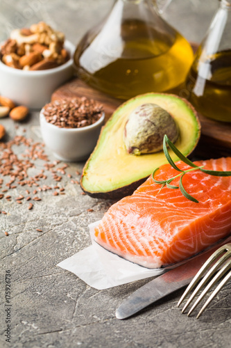 Healthy fats in nutrition.