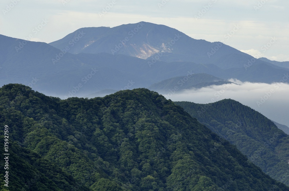 箱根山の遠望