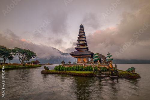 Pura Ulun Danu Bratan, Hindu temple major Shaivite water temple on Bali, Indonesia