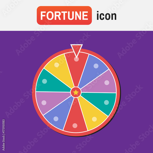 wheel fortune spin. Wheel of fortune vector illustration