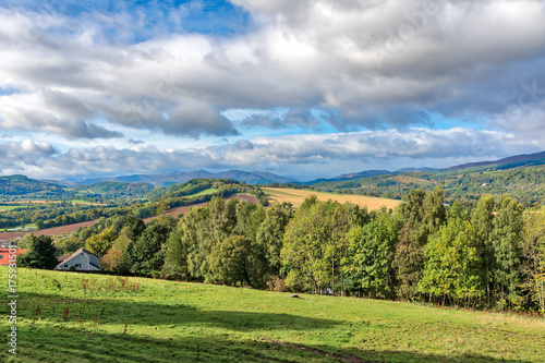 Scottish Blue Sky's the Highlands & Crieff. photo