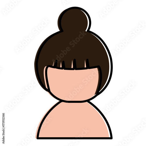 little japanese doll shirtless kawaii character