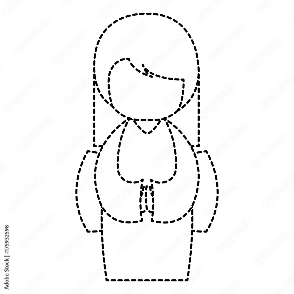 little japanese doll kawaii character little japanese doll kawaii character