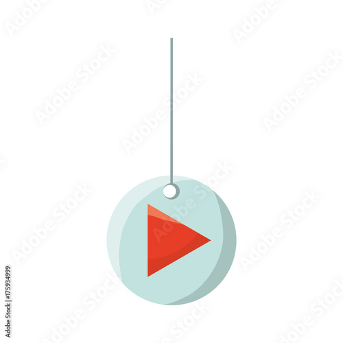 play button hanging icon