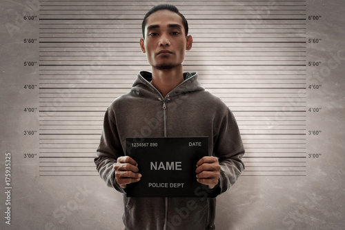 Mugshot of criminal photo