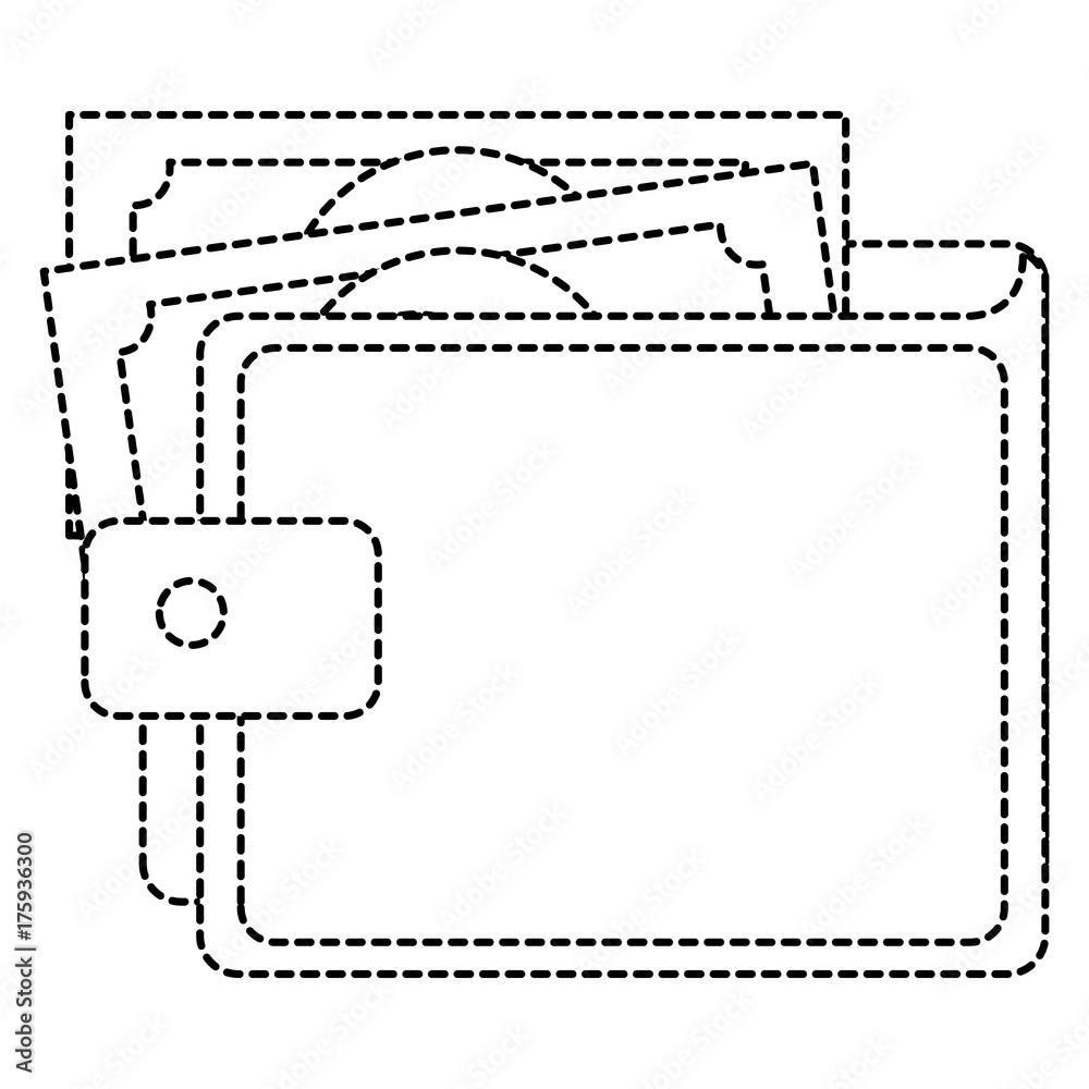 wallet money isolated icon