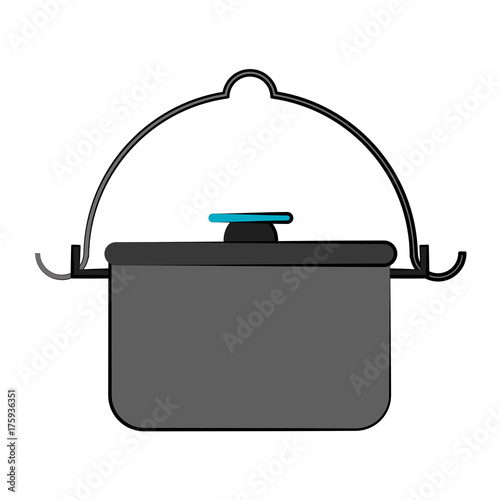 camping pot icon image vector illustration design 