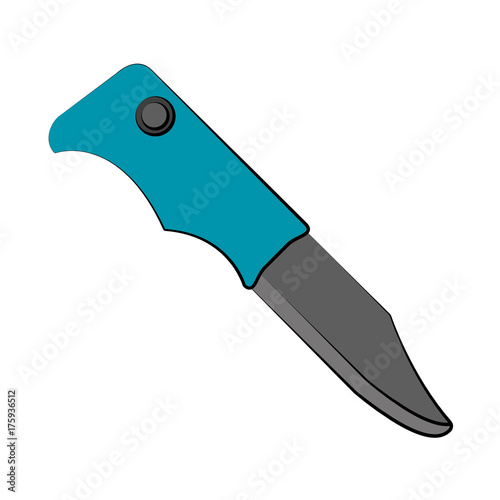 camping knife icon image vector illustration design