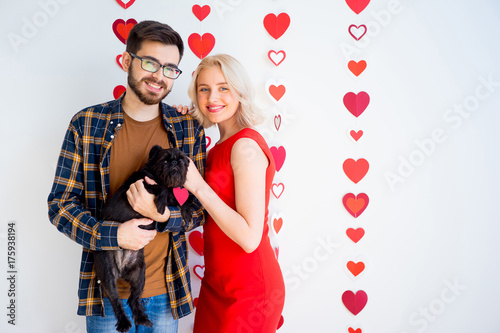 Valentine day with a dog