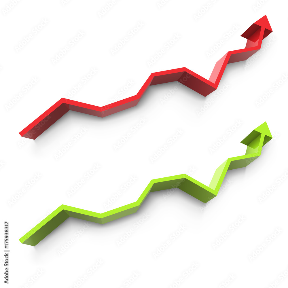 Uptrend arrow graph design element Uptrend arrow graph design element