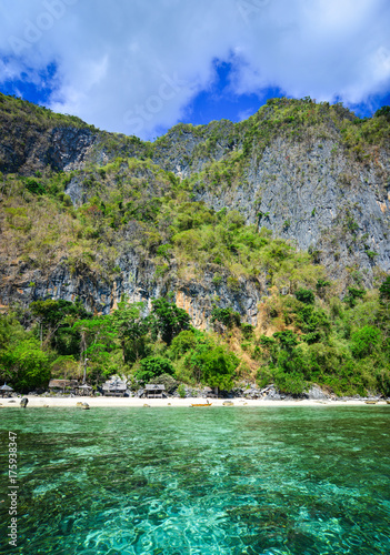 Seascape of Coron Island  Philippines