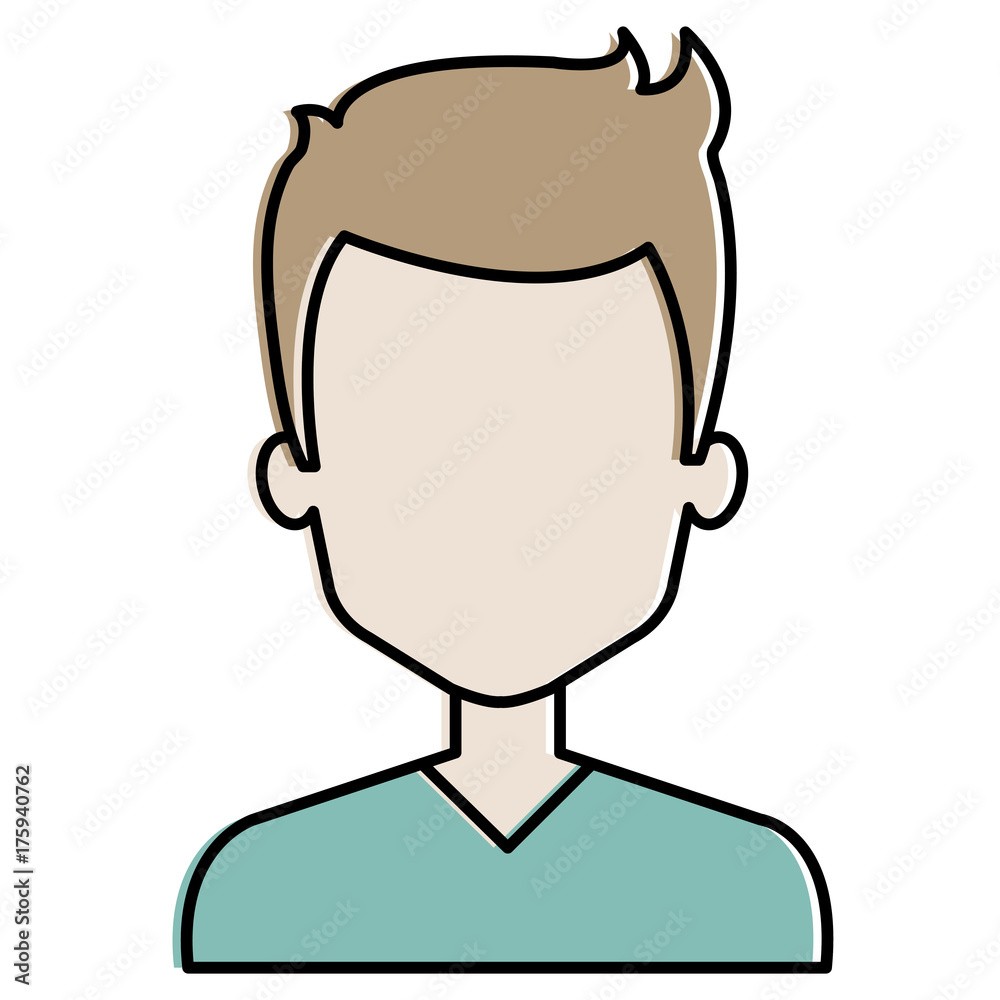 Fototapeta premium young man avatar character