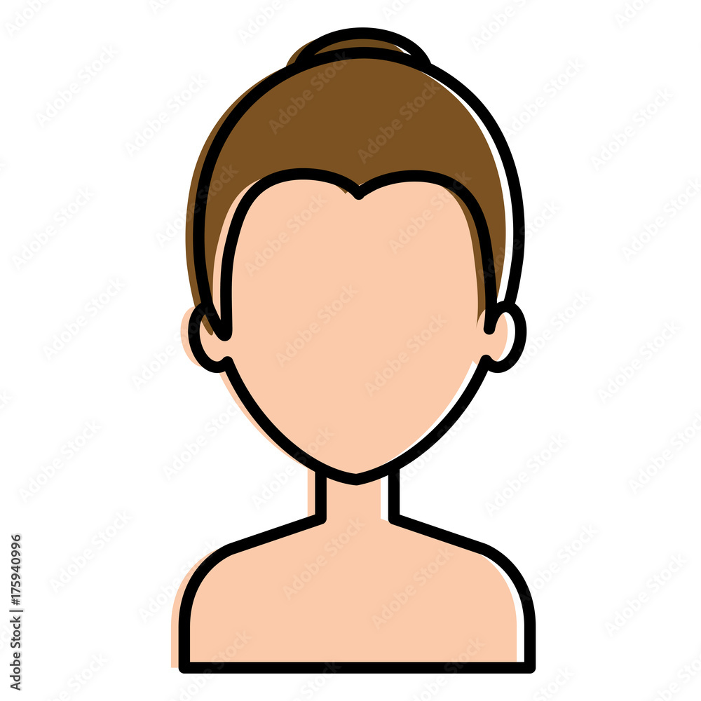 beautiful woman shirtless avatar character