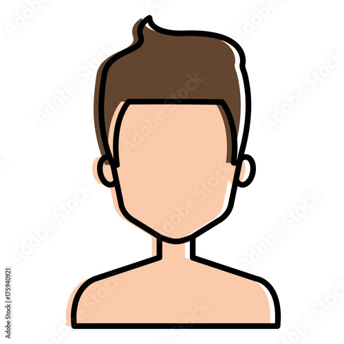 young man shirtless avatar character