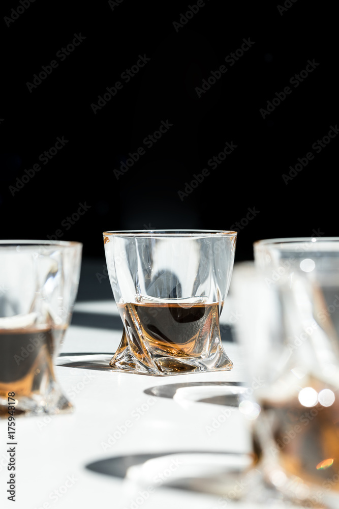 whiskey in glasses whiskey in glasses
