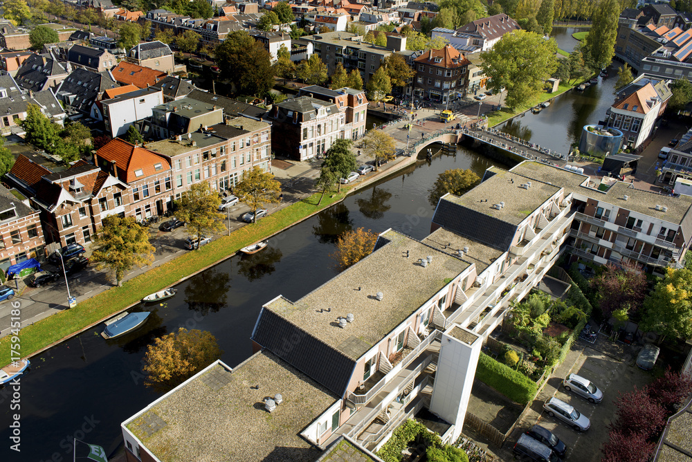 Image of the center of Leiden,Netherlands