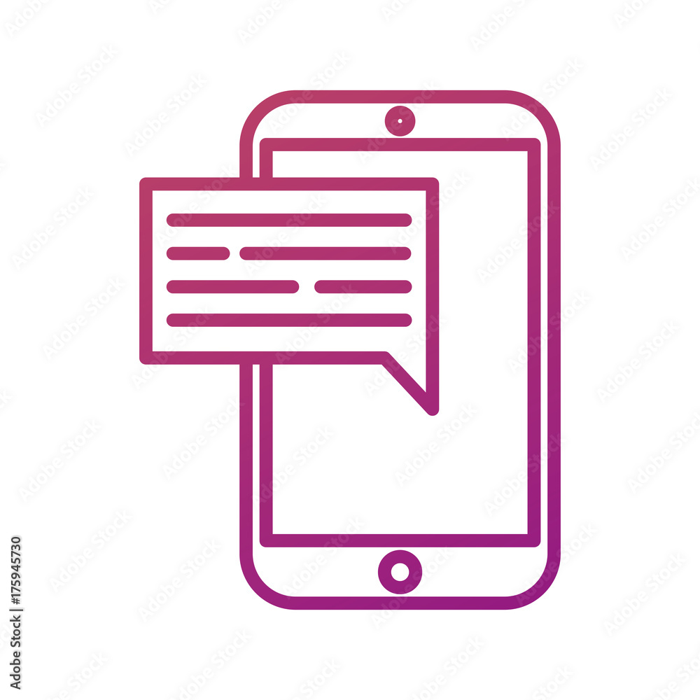 mobile phone technology speech bubble chatting