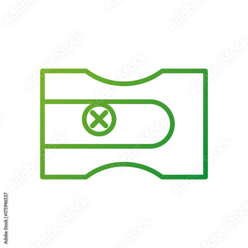 back to school sharpener plastic object icon