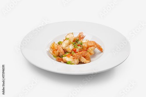 chinese food prawns salad