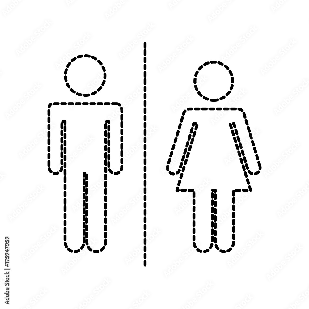 restaurant male toilet sign silhouette icon
