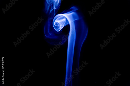 smoke on black background