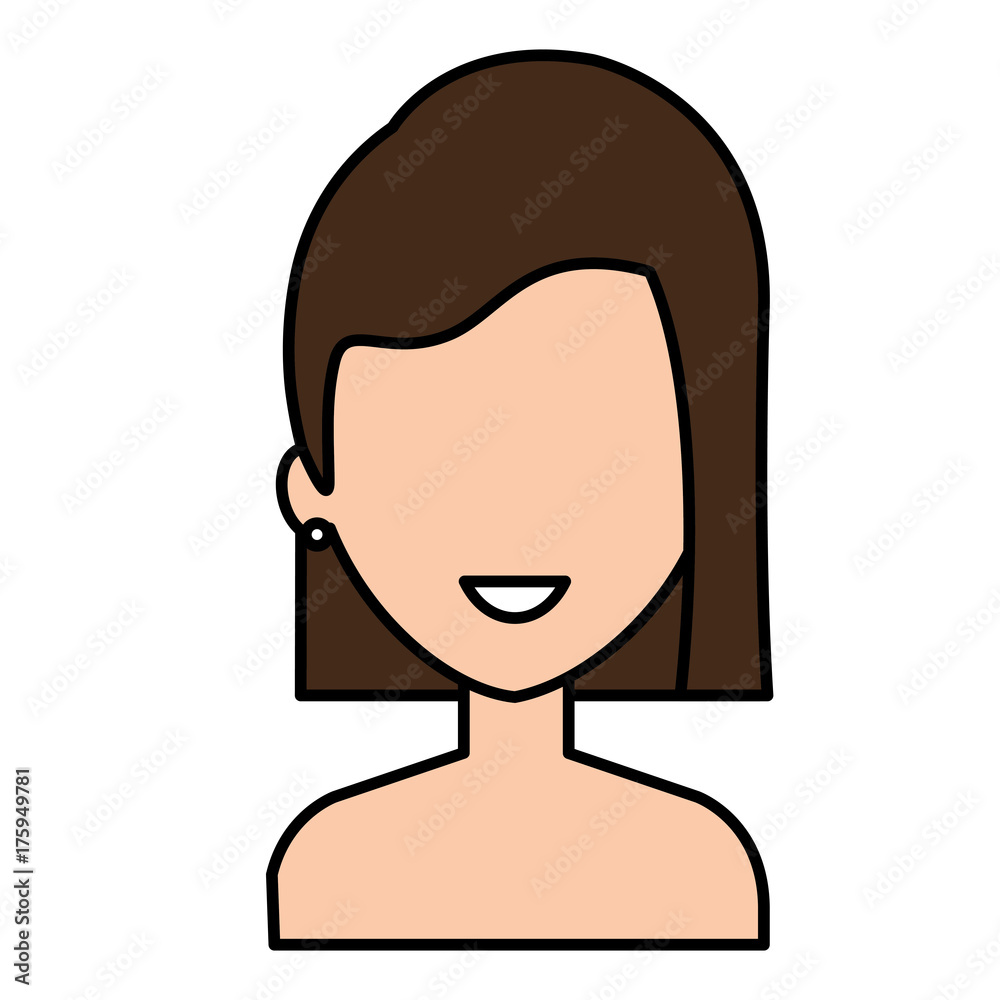 beautiful woman shirtless avatar character