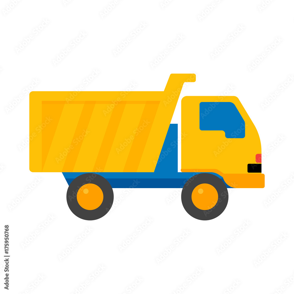 Toy Truck Cartoon Vector Illustration. Toy Truck Cartoon Vector Illustration.