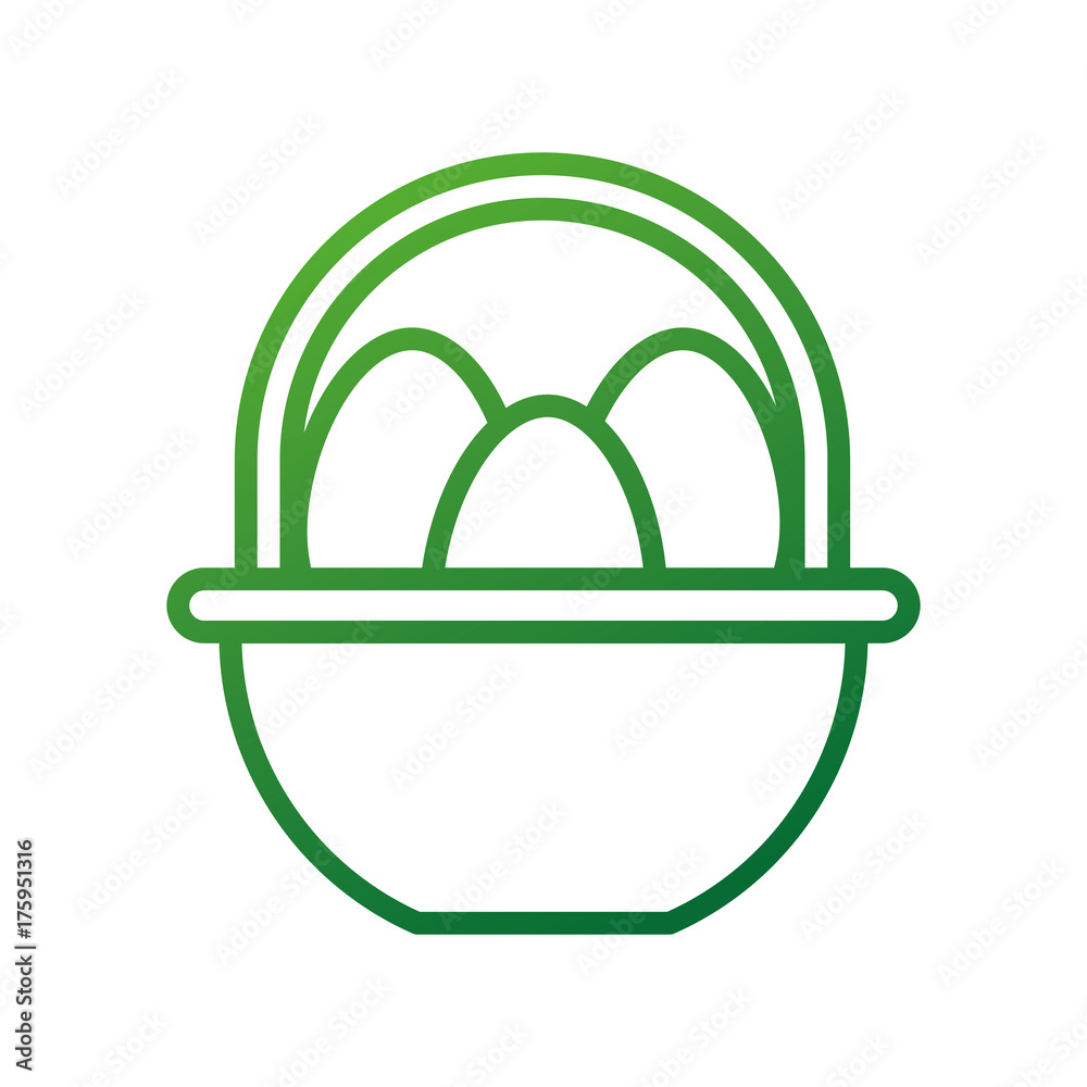farm basket and egg food natural vector illustration farm basket and egg food natural vector illustration