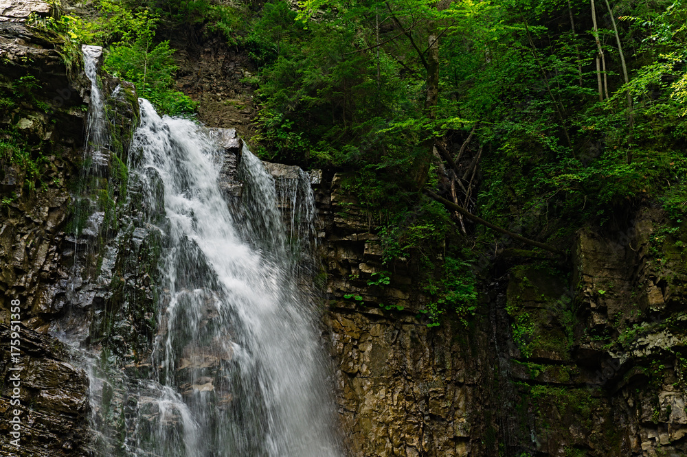 waterfall Zhenetskyi Huk Ukrainian Carpathians