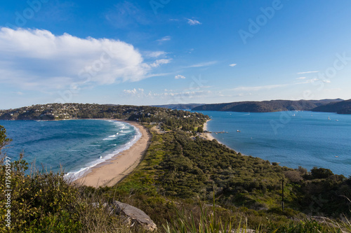 View of Palm Beach, Sydney from the headland. photo